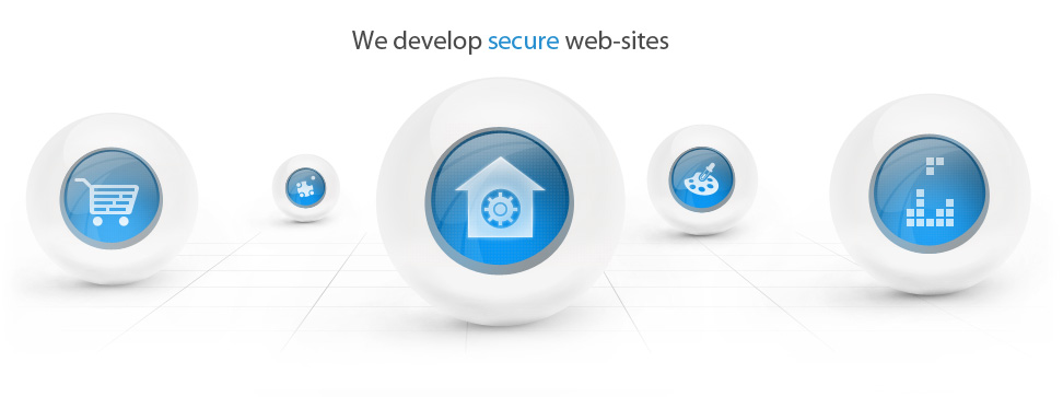 We develop secure websites